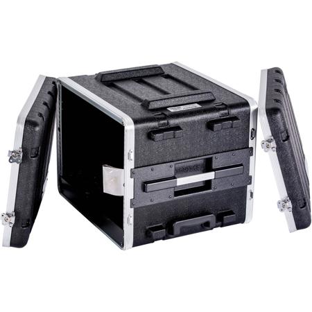 Deejay LED 8U Space ABS Molded Case for 19" Amplifier, Equalizer & DJ Effects