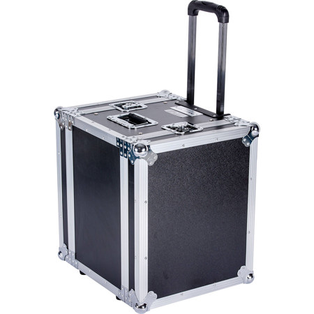 Deejay LED Fly Drive 8U Space Effect Case - 14" Body Depth with Pull Out Handle & Low Profile
