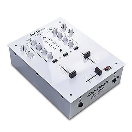DJ Tech DIF-1W High Performance 2-channel Inno Fader Mixer, White