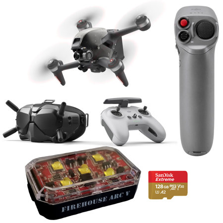 DJI FPV Drone Combo with Motion Controller, Strobe Light, 128GB microSD Card