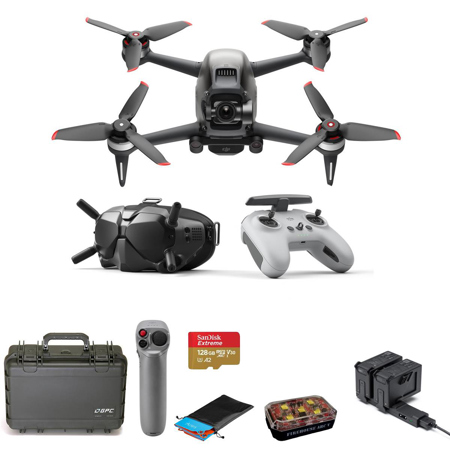 DJI FPV Drone Combo con control remoto y gafas 4K Video Creator On the Go  Bundle con Deco Gear Ultimate Drone Photography Backpack Case y CPS 1yr  Enhanced Protection Pack : Precio