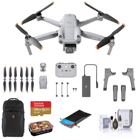 DJI Air 2S 4K Drone Fly More Combo with Backpack, Strobe Light & Accessories