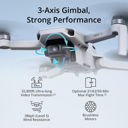 DJI Mini 4K Drone Fly More Combo CP.MA.00000788.02 - Adorama