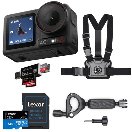 DJI Osmo Action 5 Pro Camera Motorcycling/Mountain Cycling Combo