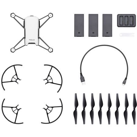 DJI Tello Boost Combo with Tello Aircraft, 2 Pairs of Spare Propellers
