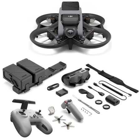 DJI Avata Drone Pro-View Combo with Goggles 2 Bundle with Fly More Kit,  Remote Controller 2