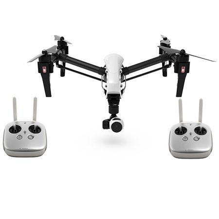 DJI Inspire 1 Quadcopter Drone w/4K Camera & 3-Axis Gimbal with 2 Remote Bundle