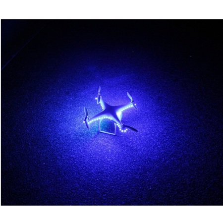 DJI Phantom Quadcopter LED Blue Light Kit Strip Model