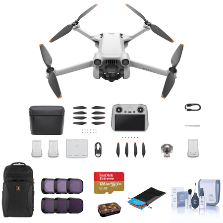 DJI Mini 3 Pro Drone with RC Controller, Fly More Kit Plus