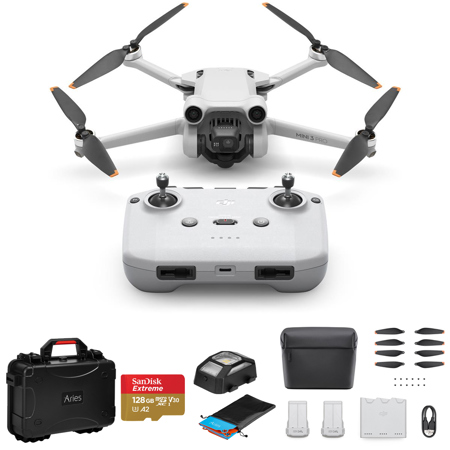DJI Mini 3 Pro Drone Fly More Combo with RC-N1 Remote Controller, Rugged Bundle