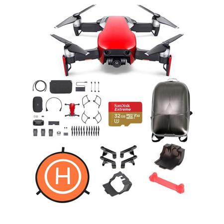 DJI MAVIC Air Combo Flame Red - With Premium Accessory Bundle