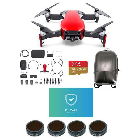 DJI MAVIC Air Combo Flame Red - With Pro Accessory Bundle