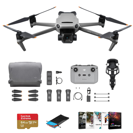 DJI Mavic 3 Classic Drone w/ RC-N1 Remote Controller, Fly More Kit, Basic Kit