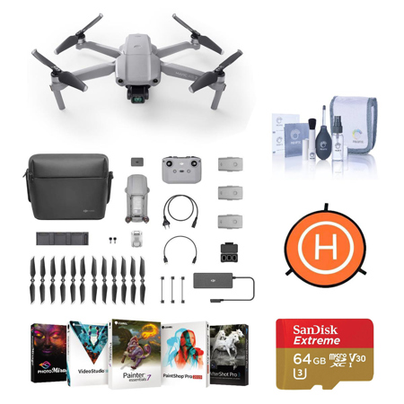 DJI Mavic Air 2 4K Drone Fly More Combo With Free Accessories Bundle