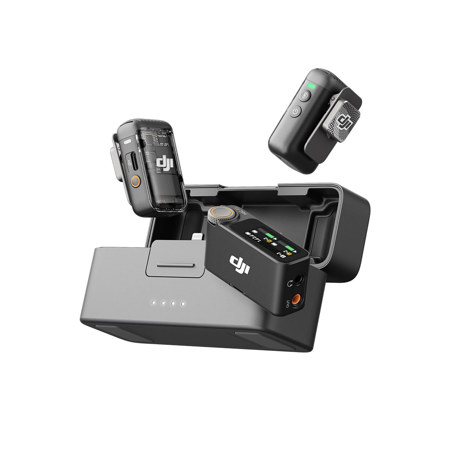 DJI Mic 2 2.4GHz 2-Person Compact Digital Wireless Microphone System/Recorder with Charging Case