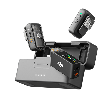 DJI Mic 2 2.4GHz 2-Person Wireless System/Recorder, Charger