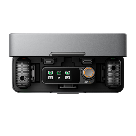 DJI Mic 2 2.4GHz 2-Person Wireless System/Recorder, Charger