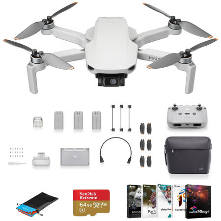 Rent DJI Mini 2 SE Fly More Combo - Starter Drone kit from €17.90 per month