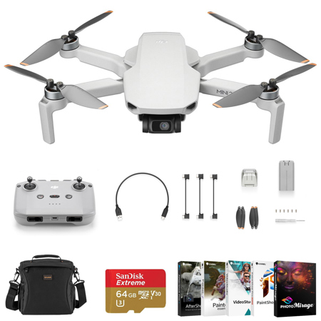 DJI Mini 2 Drone Aerial Camera Bundle