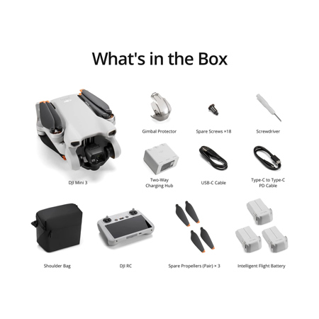 DJI Mini 3 Drone Fly More Combo with RC Remote Controller with