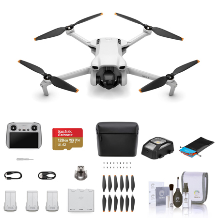  DJI Mini 3 (DJI RC) - Lightweight and Foldable Mini Camera  Drone with 4K HDR Video, 38-min Flight Time, True Vertical Shooting, and  Intelligent Features With Remote Control : Electronics