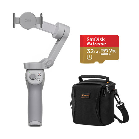 DJI OM 4 SE Handheld Smartphone Gimbal with Bag, 32GB microSD Card