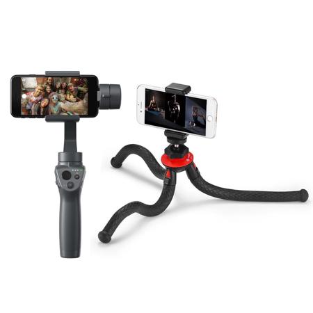 DJI Osmo Mobile 2 Handheld Smartphone Gimbal With FotoPro UFO 2 Flexible Tripod