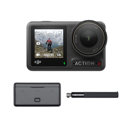 DJI Osmo Action 4 Standard Combo - 4K/120fps Waterproof Action Camera 