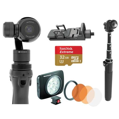 DJI Osmo 4K UHD 12MP Handheld Camera w/3-Axis Gimbal & Premium Accessory Bundle