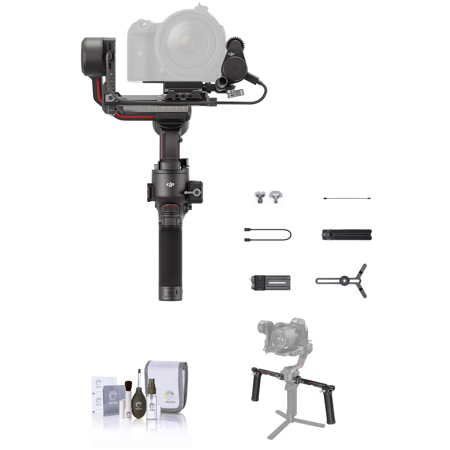 DJI RS 3 Combo Gimbal Stabilizer Bundle with SmallRig Dual Handgrip, Cleaning Kit