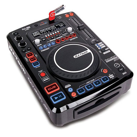 DJ Tech iScratch 201 Pro CD/MP3/USB Multi-Player DJ Controller with Databox Software