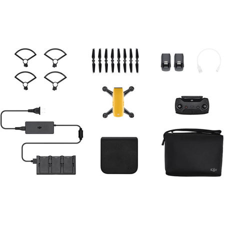 DJI Spark Mini Drone - Fly More Combo - Sunrise Yellow