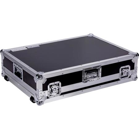Deejay LED Fly Drive Case for Most 24.4 Channel format Mixing Consoles with Low Profile Wheels for Easy Transport