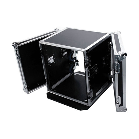 Deejay LED 12RU Space Fly Drive Case with Wheels for DJ Amplifier, 18" Depth