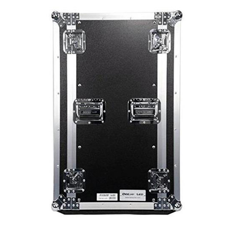 Deejay LED 18U Space Fly Drive Case for Professional DJ Amplifier with Wheels