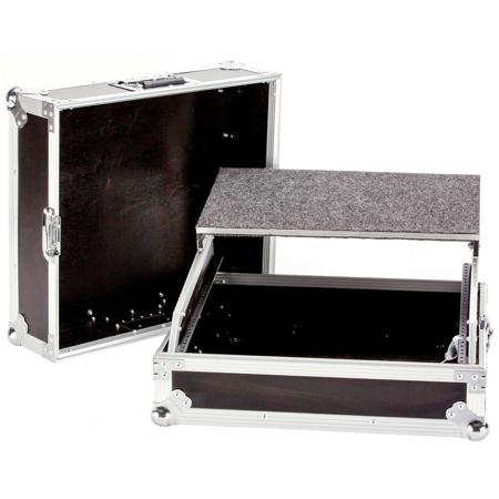 Deejay LED Fly Drive 10U Space 19" Mixer Case with Laptop shelf