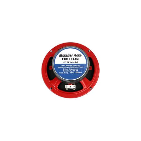 Deejay LED 6.5" Slim Application Woofer with High Strength Ferrite Magnet