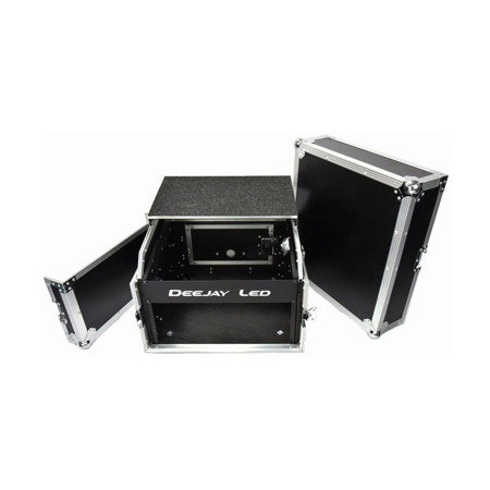 Deejay LED 4RU Rack Case with Laptop Shelf for DJ Amplifier