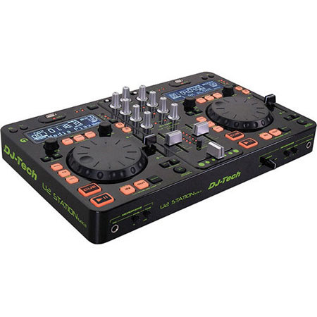 DJ Tech U2 Station MKII Twin MP3 Player/USB Dock and 2
