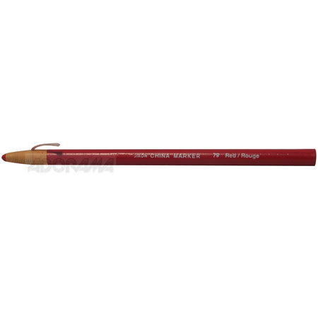 Adorama Grease Pencil, China Marker, in Red