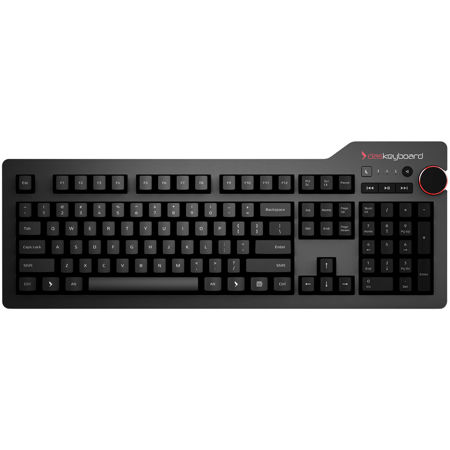 Das Keyboard 4 root 104-Key Soft Tactile Mechanical Wired Keyboard, Cherry MX Brown