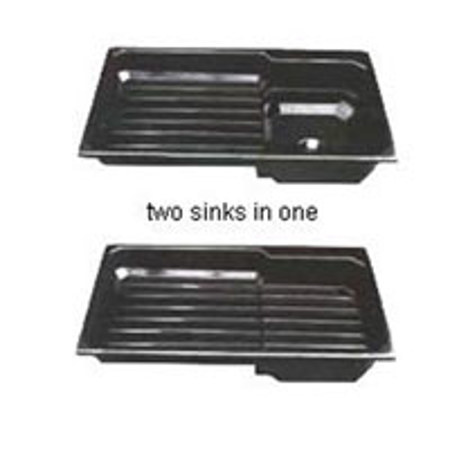 Delta Plastic Convertible 6' Sink with Deep Well Cover (Insert), 72x29x11".