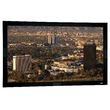 Da-Lite Acoustical Imager HDTV Format Fixed Frame Wall Projection Screen with Integrated Speaker System, 65x116", 133" Diagonal, High Contrast Da-Mat Surface