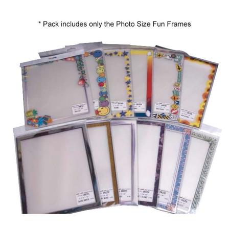 Dry Lam 4.25x6.25" Pizzazz Laminating Pouch, Fun Frames, 24 Pack, Assorted