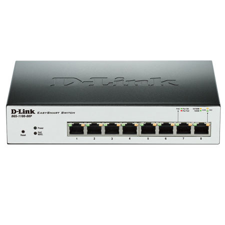 D-Link EasySmart 8-Port Gigabit POE Switch