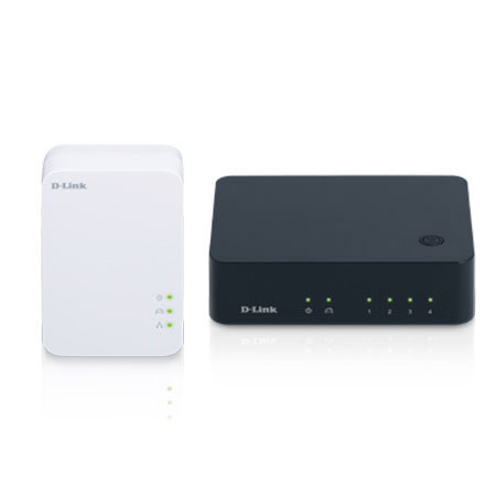 D-Link PowerLine AV 500 4-Port Gigabit Switch Kit