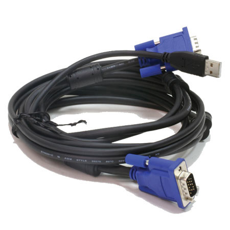 D-link 6'/1.82m 2 in 1 USB KVM Cable