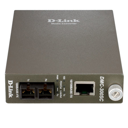 D-Link DMC-300SC 100Base-TX to 100Base-FX Multimode SC Media Converter