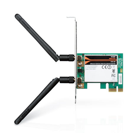 D-Link DWA-566 Wireless N 300 Dual Band PCI Express Desktop Adapter