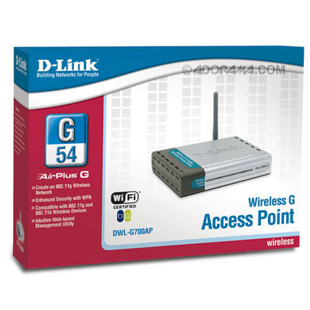 D-Link DWL-G700AP High Speed 2.4GHz (802.11g) Wireless Access Point